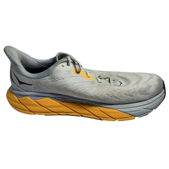 Hoka One One Arahi 6 Men’s Size 10 D Running Shoes Gray Yellow Stability - Picture 2 of 9